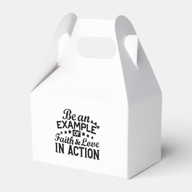 Be an Example of Faith and Love in Action Favour Box (Front Side)