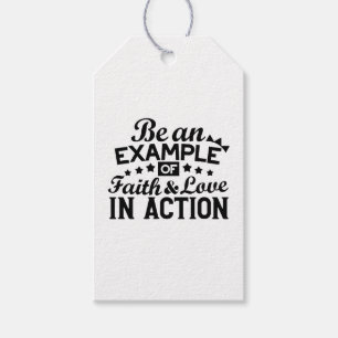 Be an Example of Faith and Love in Action Gift Tags