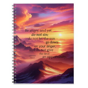 Be Angry and Don't Sin Notebook