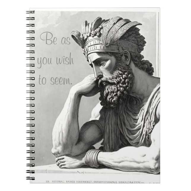 Be as you wish to seem notebook (Front)