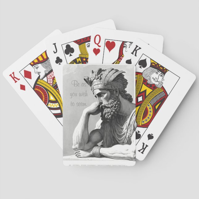 Be as you wish to seem playing cards (Back)