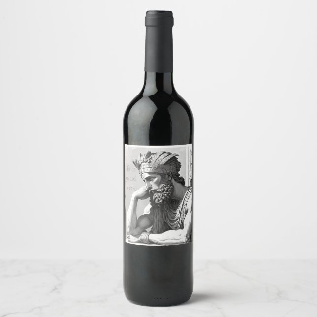 Be as you wish to seem wine label (Front)