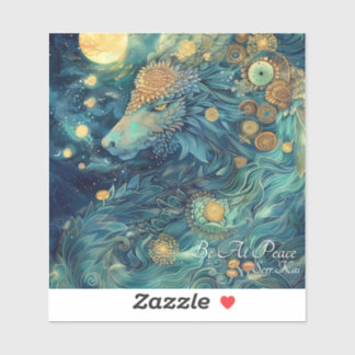 Be At Peace Dragon Sticker