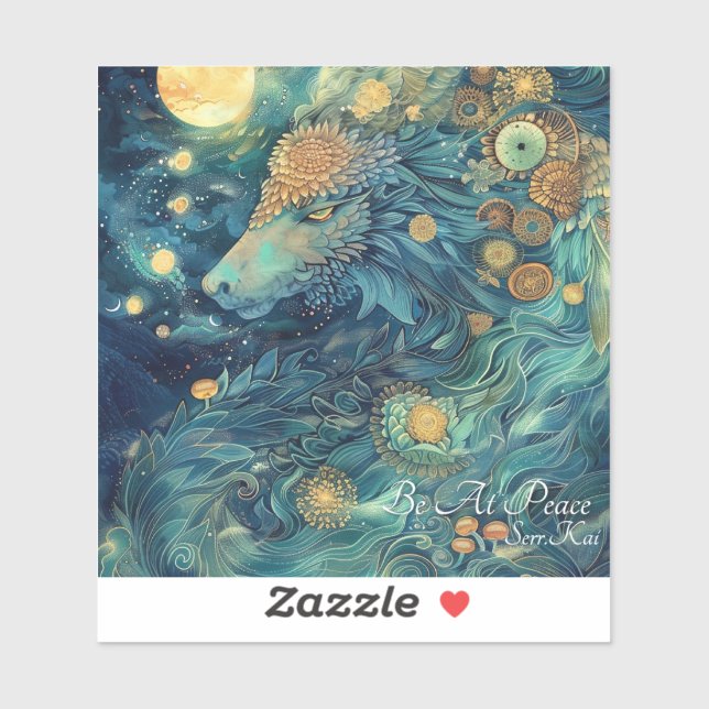 Be At Peace Dragon Sticker (Sheet)