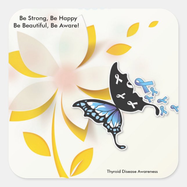 Be atrong be beautiful.... Sticker (Front)