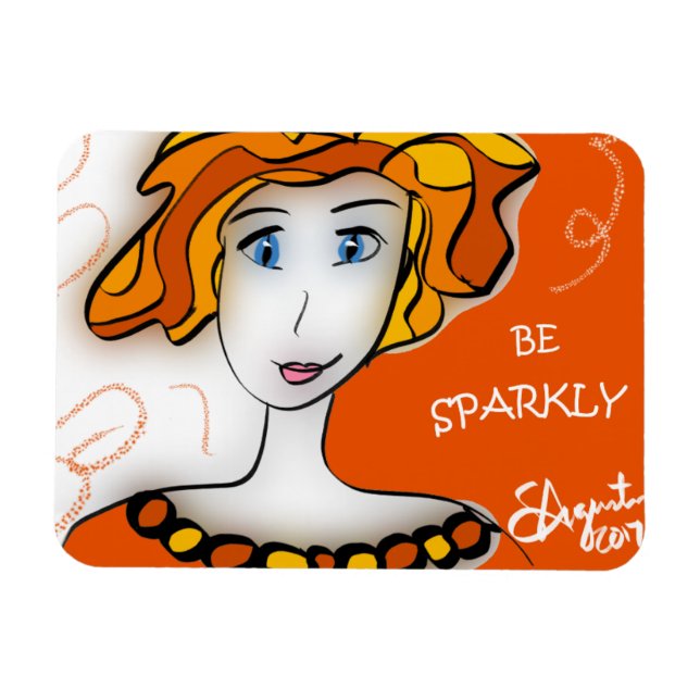 BE ATTITUDES - BE SPARKLY MAGNET (Horizontal)