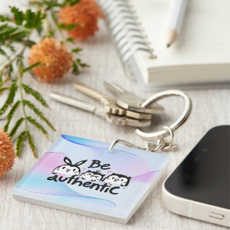 Be Authentic Key Ring