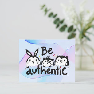 Be Authentic Postcard