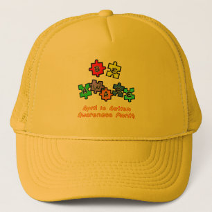 BE AWARE - April is Autism Awareness Month Trucker Hat