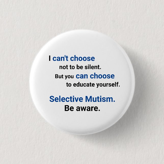 Be Aware Educate 3 Cm Round Badge (Front)