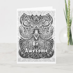Be Awesome - Positive Statement Quote Card