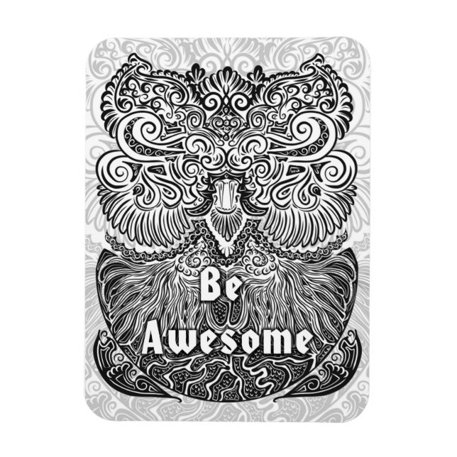 Be Awesome - Positive Statement Quote Magnet (Vertical)