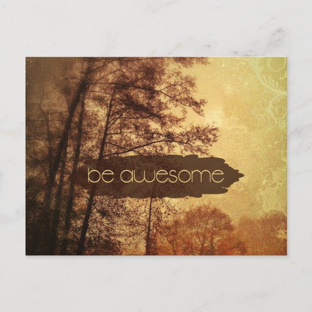 Be Awesome Postcard (Front)
