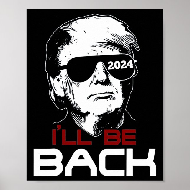 Be Back Trump 2024  Poster (Front)