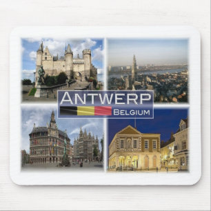 BE Belgium - Antwerp - Het Steen - Cathedral Mouse Mat