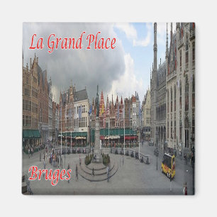 BE - Belgium - Bruges - La Grand Place Magnet