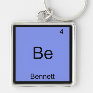 Be - Bennett Funny Chemisty Element Symbol Name T Key Ring