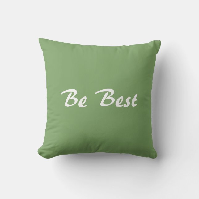 Be Best political humour pillow (Front)