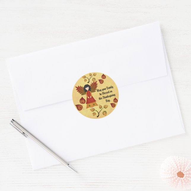 Be Blessed Classic Round Sticker (Envelope)