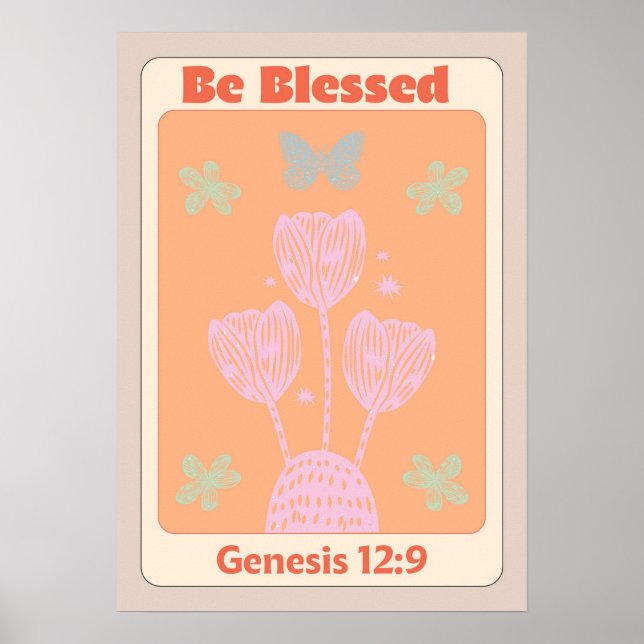 Be Blessed / Colourful / Poster / Christian  (Front)