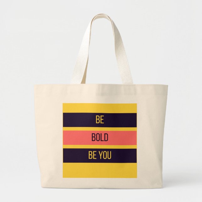 Be Bold — 90s Maximalist Tote Bag | Retro (Front)