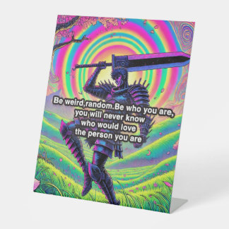 "Be bold, be you" High-quality pedestal sign