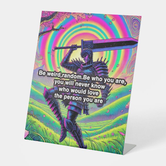 "Be bold, be you" High-quality pedestal sign (Front)