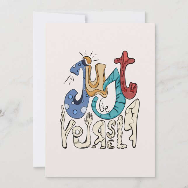 Be Bold, Be You: Just Be Yourself - Self-Love  Invitation (Front)