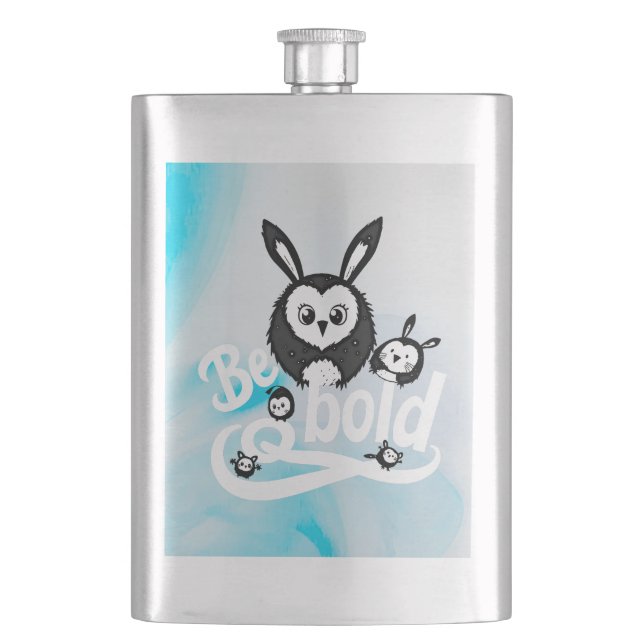 Be Bold Hip Flask (Front)