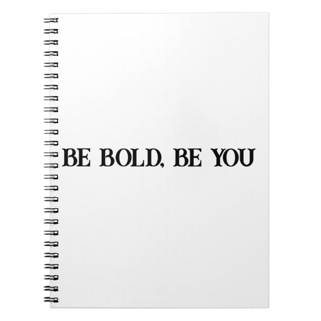 Be Bold Motivational Notebook for Kids (Front)