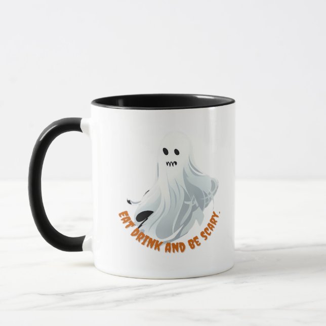 Be Boos Eat Drink And Be Scary Classic  Mug (Left)