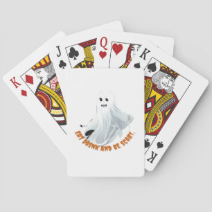 Be Boos Eat Drink And Be Scary Classic  Playing Cards