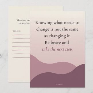 Be Brave and Take the Next Step | Reflection Invitation