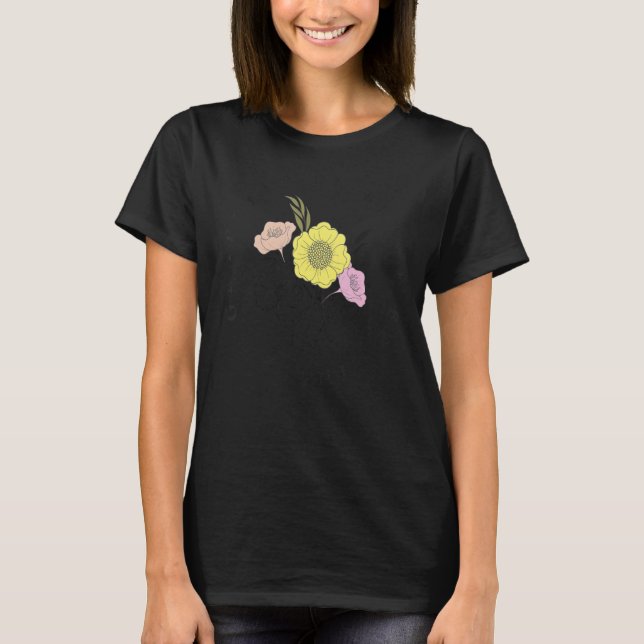 Be Brave Be Kind Be Grateful Positive Inspirationa T-Shirt (Front)