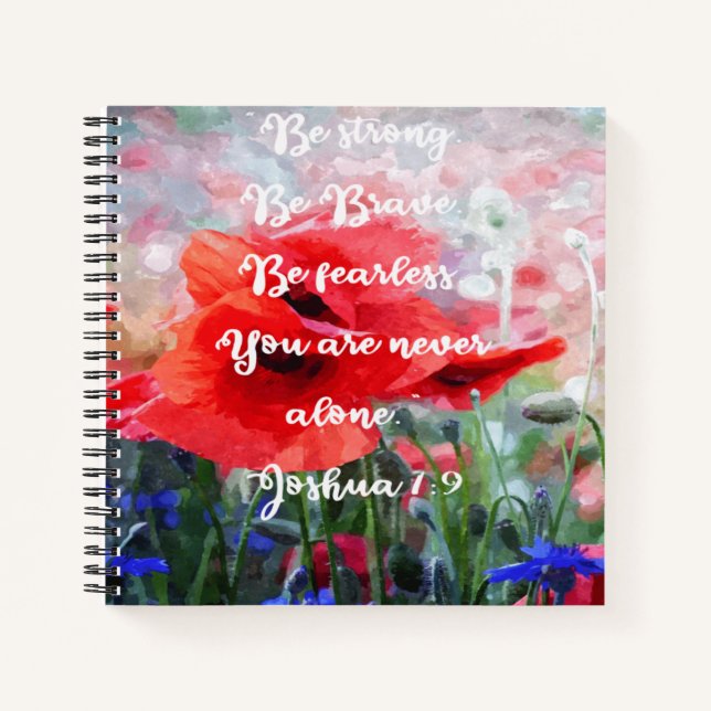 Be Brave Be Strong Be Fearless You are never alone Notebook (Front)