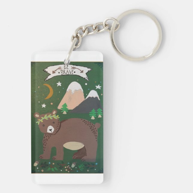 "Be Brave" Keychain (Back)