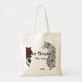 Be Brave Women Hoodie Tote Bag