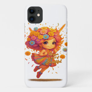 "Be Bright, Be Beautiful" Floral Fairy iPhone Case