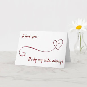 BE BY MY SIDE "FOREVER" & MARRY ME  CARD