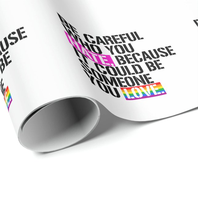 Be careful who you hate wrapping paper (Roll Corner)