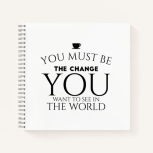 Be change black notebook