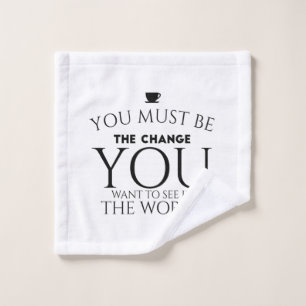 Be change black wash cloth