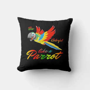 Be Colourful Like A Parrot Cushion