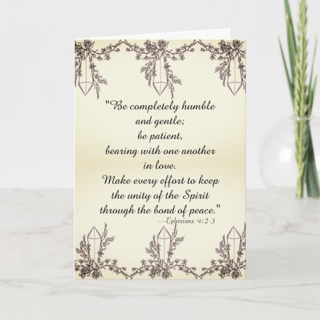 Be Completely Humble Note Card (Front)