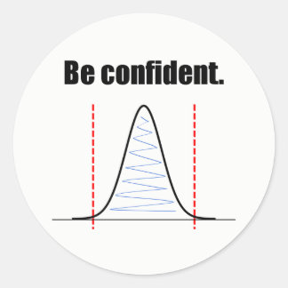 Be Confident Confidence Intervals Sticker