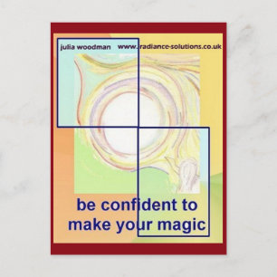 Be Confident to Make Your Magic: Text/Art Postcard