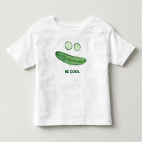 BE COOL as a Cucumber Funny Watercolor Face