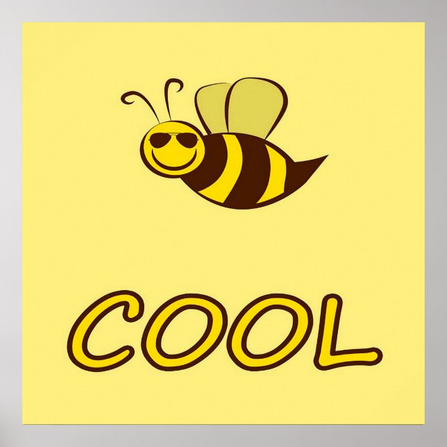 Be Cool, Bee Gifts ,I Love Bee, Beekeeping Gift Poster (Front)