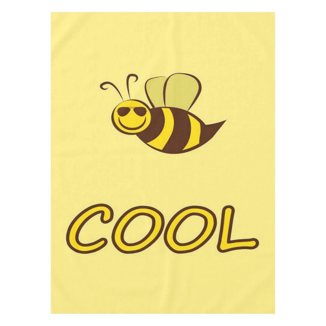 Be Cool, Bee Gifts ,I Love Bee, Beekeeping Gift Tablecloth (Front)