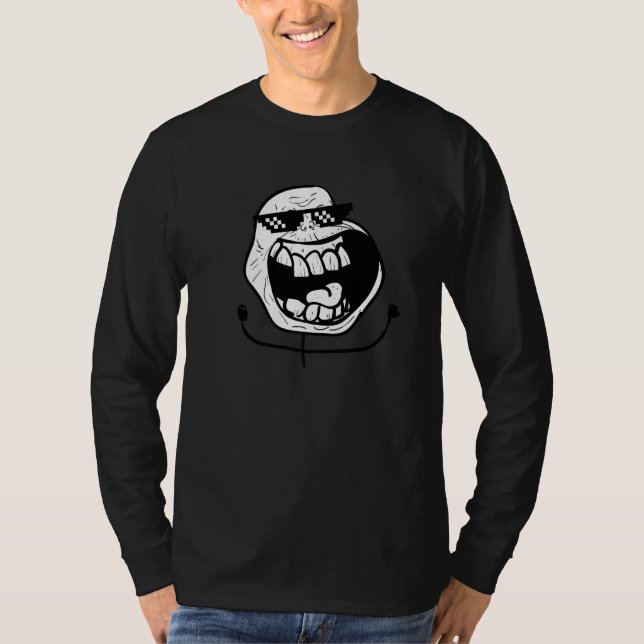 Be Cool & Chill Out Enjoy Sarcastic Meme Faces Gra T-Shirt (Front)